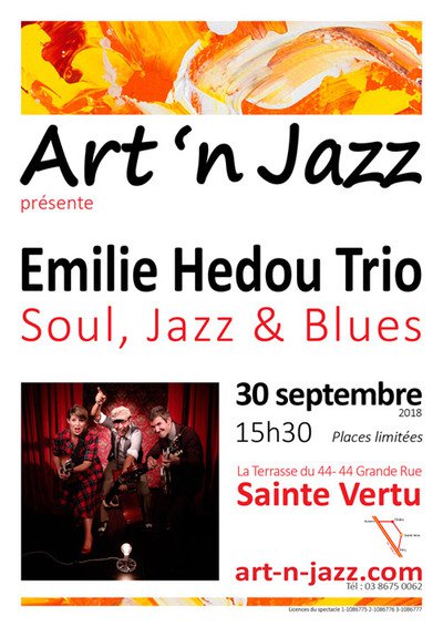 Emilie Hédou Trio Soul, Jazz & Blues