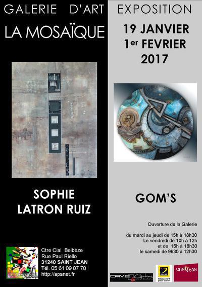 exposition de Sophie Latron-Ruiz et Gom's