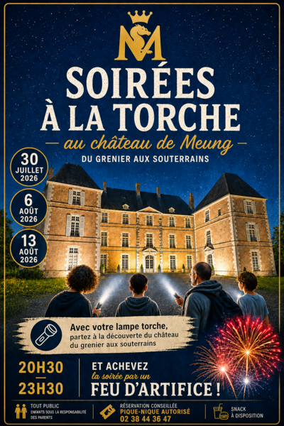 Nuits d'été : Visite à la torche et feu d'artifice !