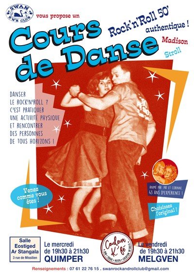Swan Rock'n'Roll Club - Pat Le Meur Cours de Danse Rock'n'Roll années 50
