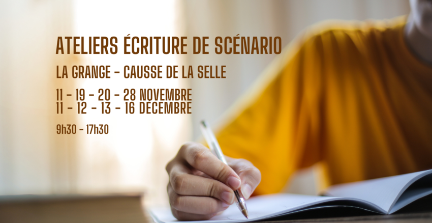Atelier cinéma  - Atelier d'écriture de scénario de court métrage