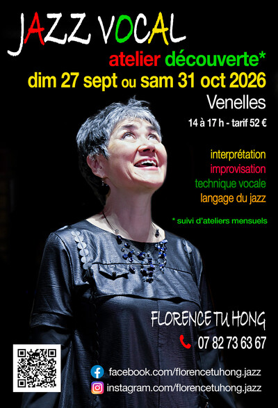 Florence Tu Hong | Atelier découverte de jazz vocal | Venelles