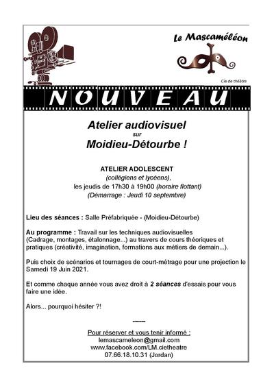 Cie Le Mascaméléon - Atelier audio-visuel