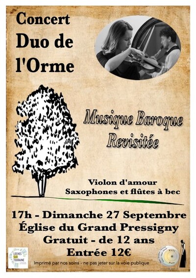 Concert baroque revisité -Duo de l'Orme