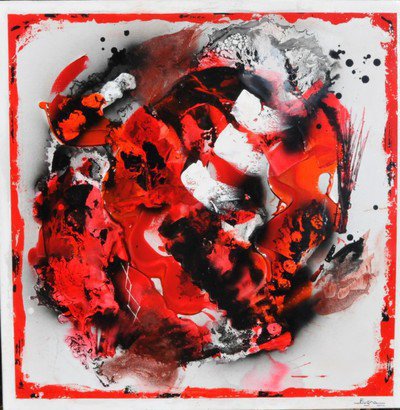 donne cours de peinture acrylique et techniques mixtes