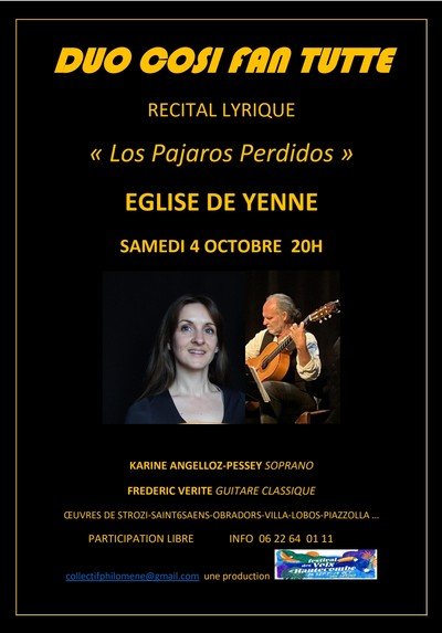 Duo Cosi Fan Tutti récital lyrique Voix d'Hautecombe 2025