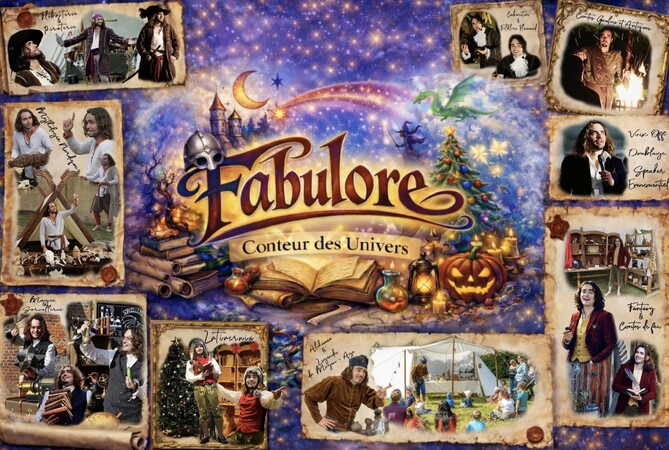 Fabulore conteur des Univers - Conteur itinérant : fables, folklore, contes, histoires