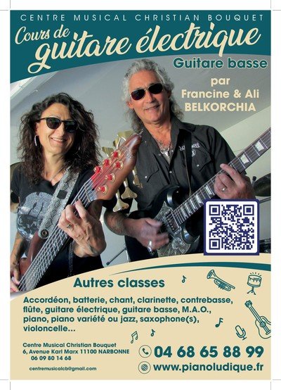 Francine et Ali Belkorchia - Cours de guitare tous styles