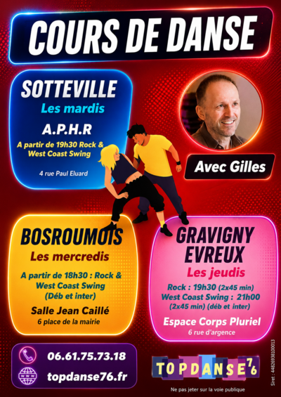 Gilles - Topdanse76 - Cours de rock et West Coast Swing