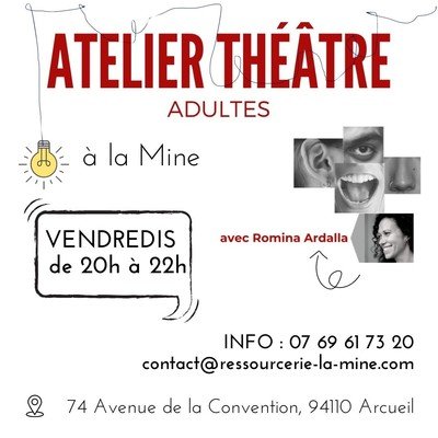 Romina ARDALLA - Atelier de Théâtre - Adultes