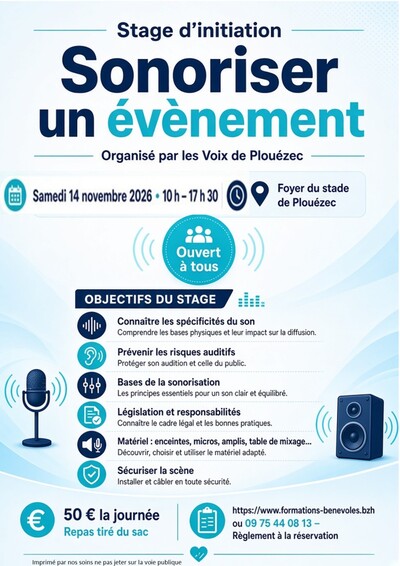 Sonoriser une événement