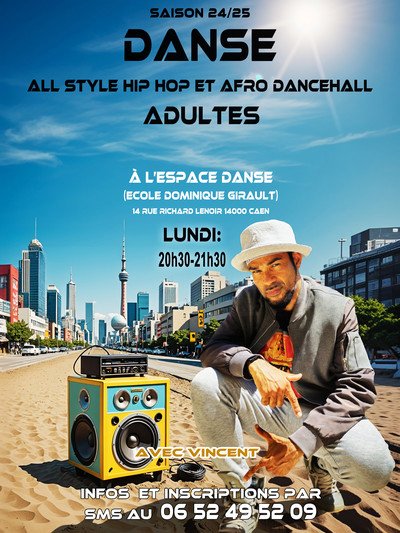 VINCENT - HIP HOP ET AFRO DANCEHALL ADULTES DEBUTANTS