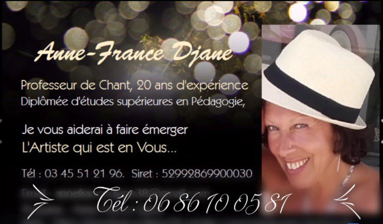 Anne-France Djane - Coach d'Expression Vocale et Scénique