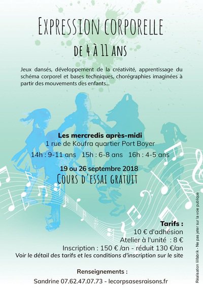 Assocation le corps a ses raisons - Expression Corporelle enfants