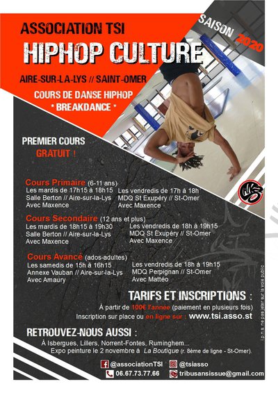 Association Tribu sans issue - Cours de danse hiphop 2020 - BreakDance