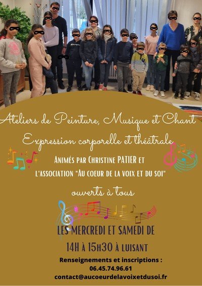 Au coeur de la voix - Création spectacle pour tous : peinture, théâtre et musique