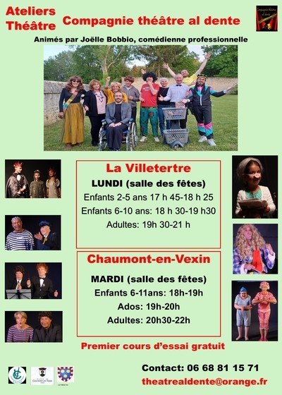 compagnie théâtre AL DENTE - ATELIERS THEATRE