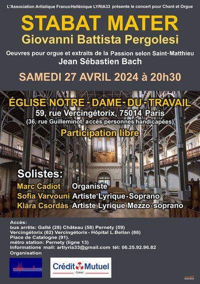 Concert Pascal Lyria33 - Stabat Mater G.B.Pergolesi