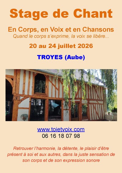 En corps, en voix et en chansons