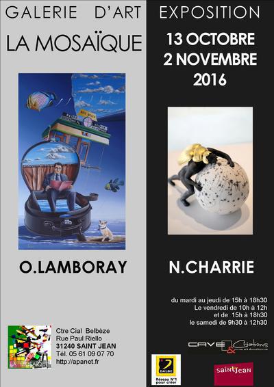 Exposition d'Olivier Lamboray et Nathalie Charrié
