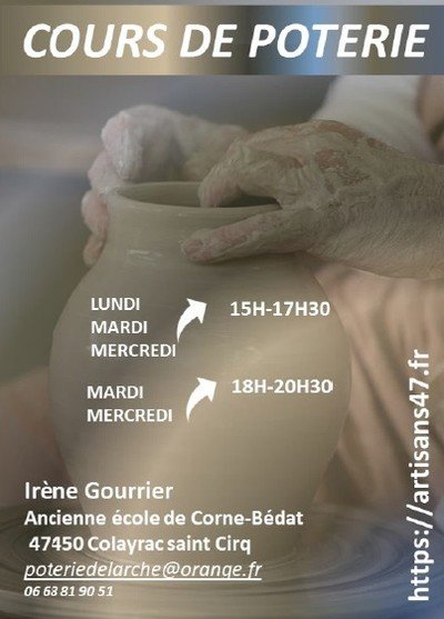 Gourrier Irène - Cours de poterie