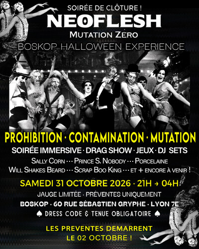 Halloween Lyon · Cabaret Drag & Nuit Immersive Années Folles