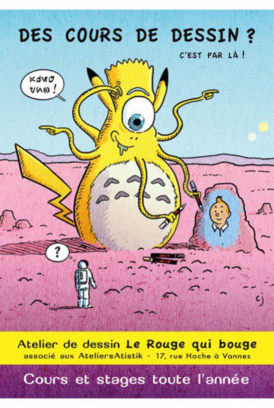 Le Rouge qui bouge - Atelier, cours de dessin
