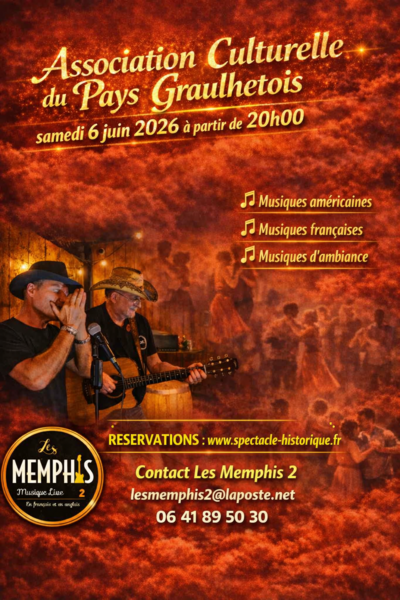 Les Memphis 2 Guitare Voix Harmonica en LIVE