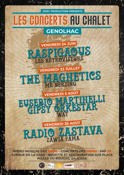 Raspigaous en Concert à Genolhac