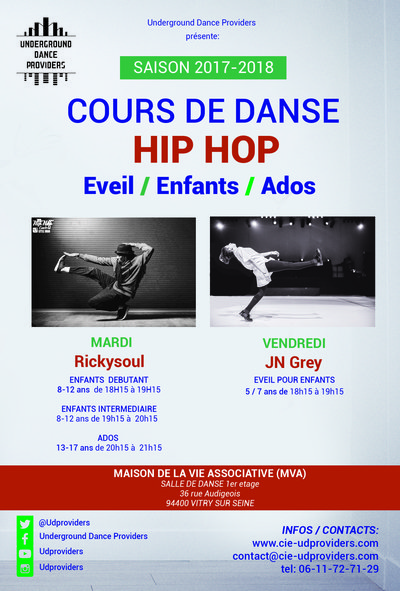 Association UDP - COURS DE DANSE HIP HOP EVEIL / ENFANTS / ADOS