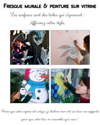 Fanny Bellule - Artiste peintre tous supports / fresque/vitrine/toile