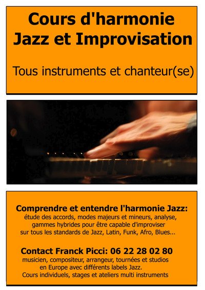 Franck Picci - Cours d'harmonie Jazz et improvisation 