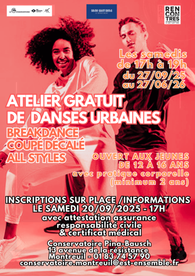 artistes internationaux - Atelier gratuit danses urbaines