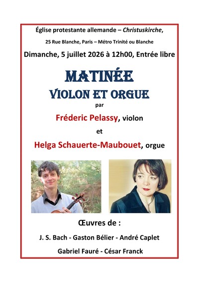 Concert - Violon et Orgue