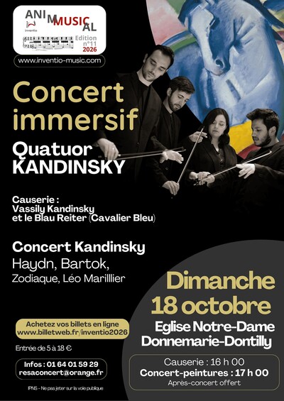 QUATUOR KANDINSKY – MUSIQUE ET PEINTURE – Festival INVENTIO
