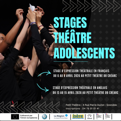 Stages d’expression théâtrale pour adolescents 