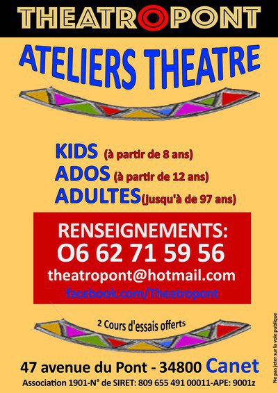 Théâtr'O'Pont - Ateliers Théâtre Adultes