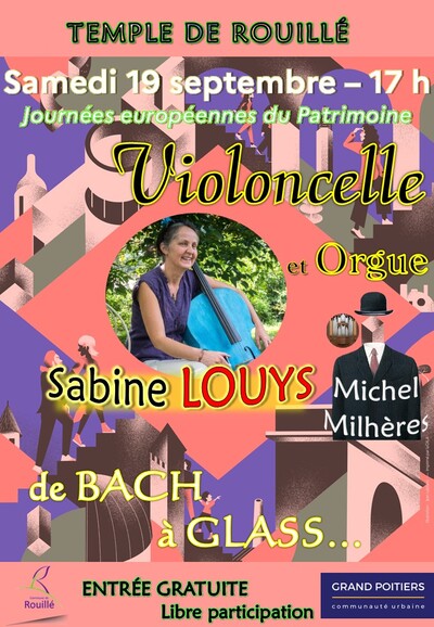 Violoncelle et orgue : de Bach à Glass
