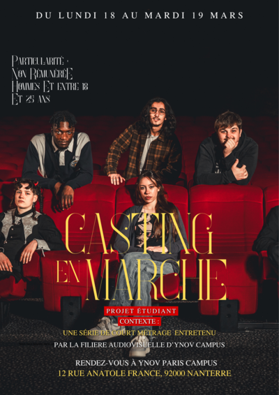 Adélard Paka, étudiant - Casting pour court-métrage