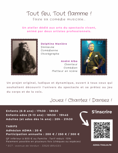 ADMA (Art-Danse-Mouvement-Action) - COMEDIE MUSICALE : Chant-Danse-Théâtre