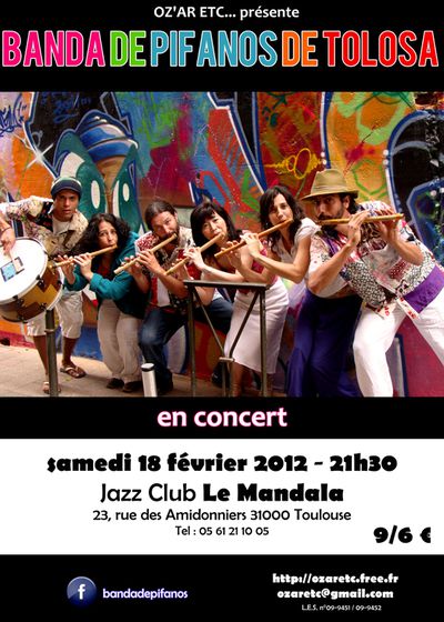 Banda de pifanos de Tolosa en concert
