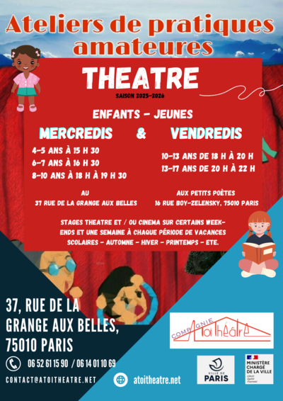 Compagnie A TOI THEATRE - ATELIERS DE PRATIQUE DU THEATRE 