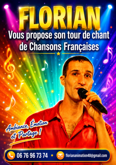 Florian - Vous propose son tour de chant de Chansons Françaises