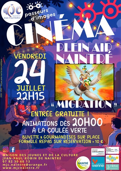 Soirée estivale avec cinéma en plein air
