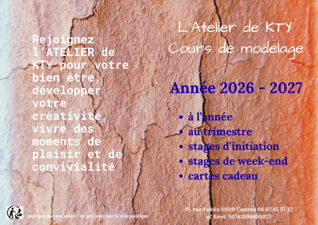 L'Atelier de KTY - Cours de modelage