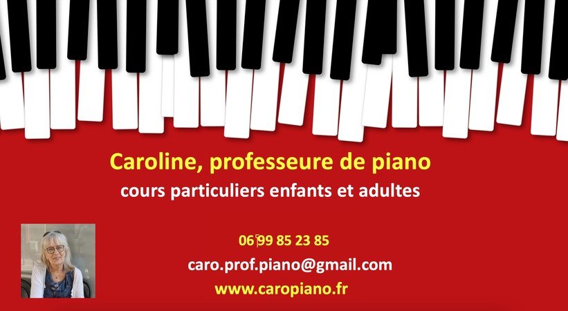 Caropiano - Donne cours de piano