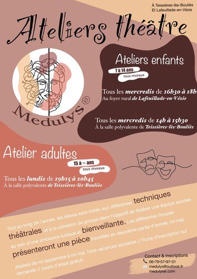 Cie Médulys ei Théâtre - Ateliers théâtre à l'année enfants et adultes !