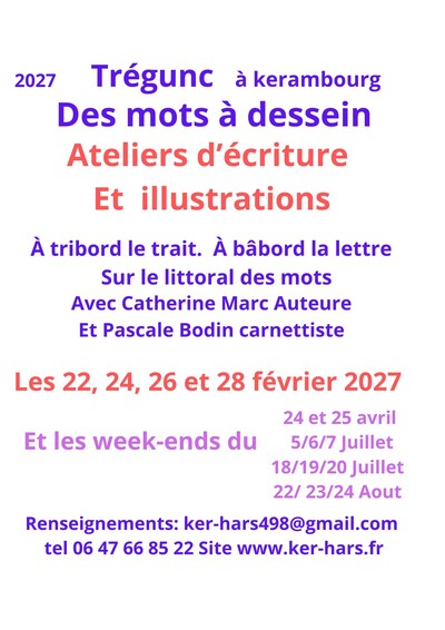 Catherine Marc et Pascale Bodin | Atelier écriture et illustration | Trégunc
