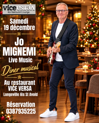 Dîner musical au VICE VERSA Live Music by Jo MIGNEMI