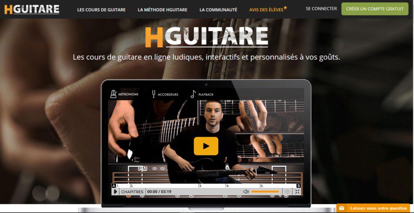 Hguitare - Cours de guitare en ligne